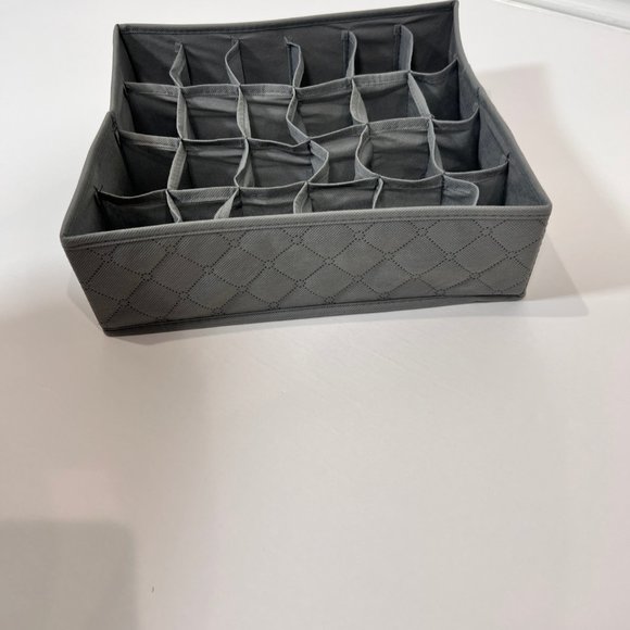 Sorbus Gray Collapsible Sock Organizer (20 socks) - Picture 3 of 6